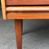 Tall teak chest of drawers from the 1960s