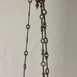 Neo Gothic church chandelier in gilded bronze with 6 burners 19 th