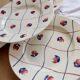 4 vintage dessert plates Gien - Chevreuse model