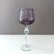 Collection crystal glasses, colored wine glass