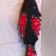 Former raw fish plate vintage red brown