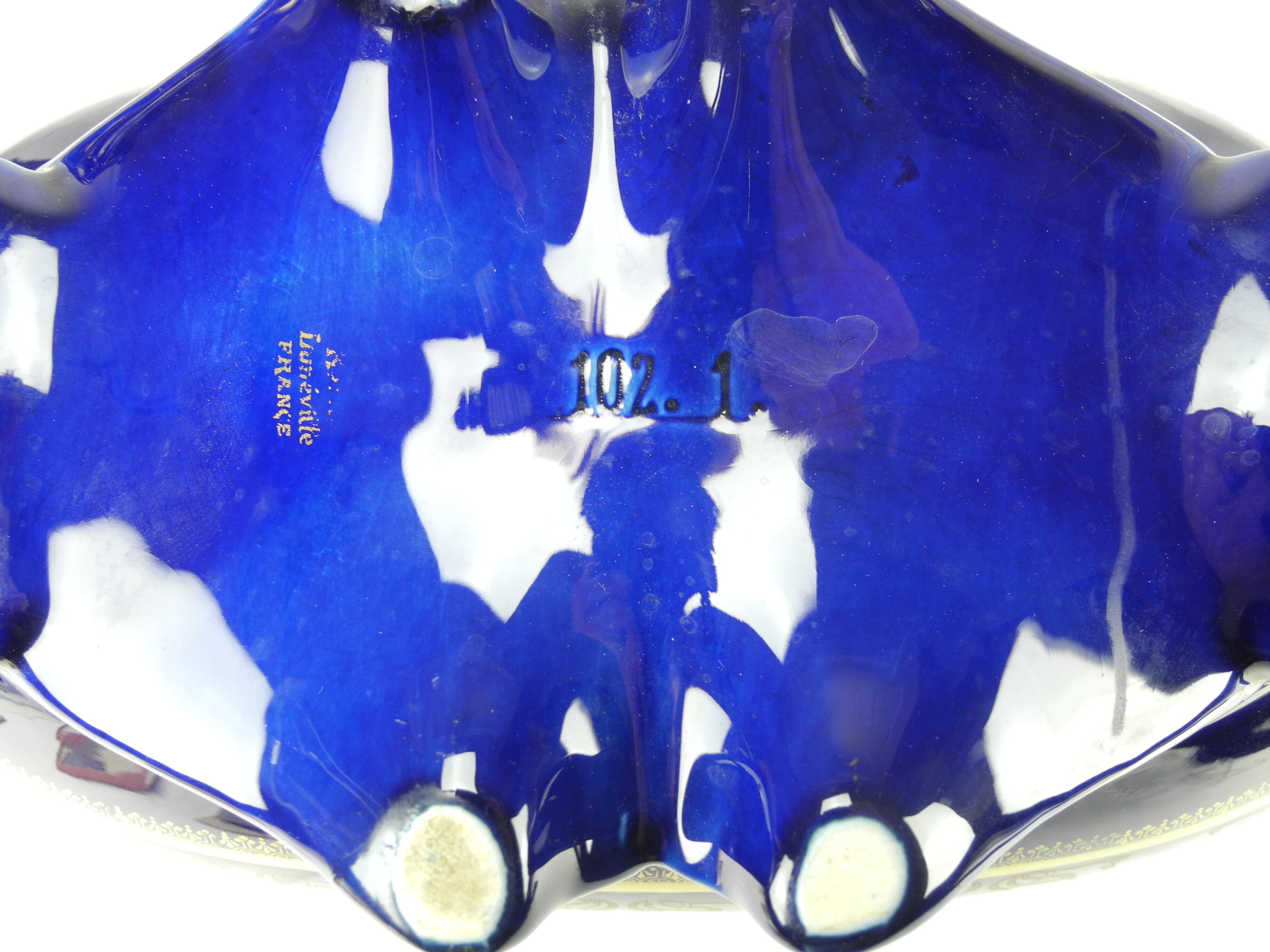 Lunéville Keller old french mantelpiece vases planter 19th