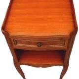 Cherry bedside table in Louis XV style