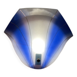 Blue glass wall lamp, Scandinavian design, 1950s.