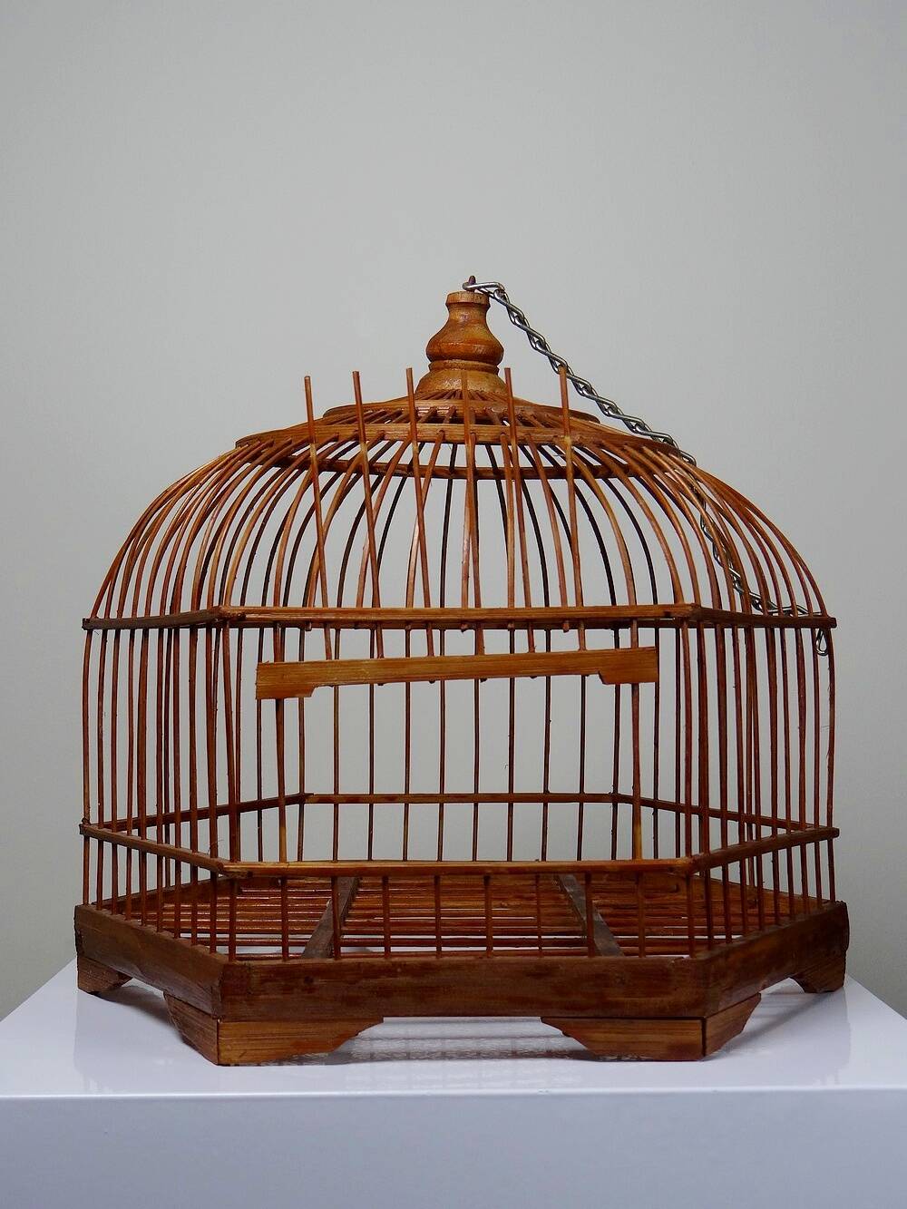 Vintage Chinese Bamboo Decorative Bird Cage