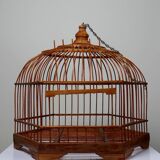 Vintage Chinese Bamboo Decorative Bird Cage