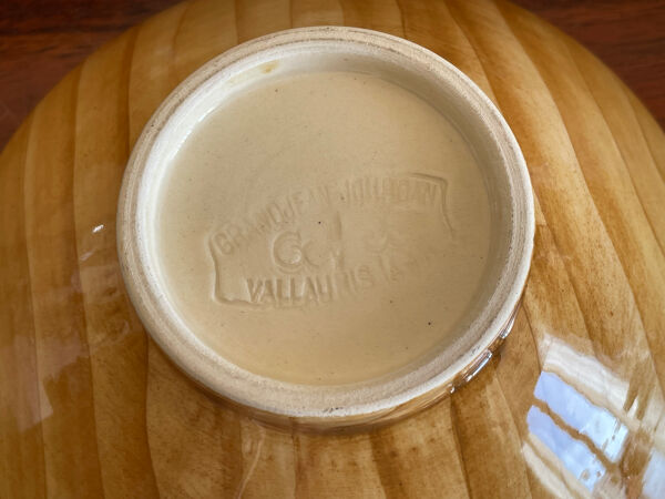 Coupe et trio de coupelles Grosjean Vallauris