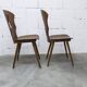 Paire de chaises Baumann modèle Gentiane 1960