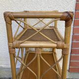 Vintage rattan shelf