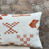 Moroccan floor cushion, decorative cushions, vintage Moroccan ottoman