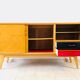 Sideboard oak feet compass 1960