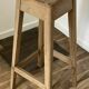 Vintage Oak Workbench Stool
