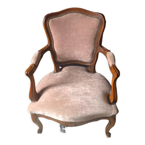 Fauteuil cabriolet en velours