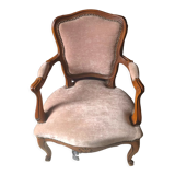 Fauteuil cabriolet en velours
