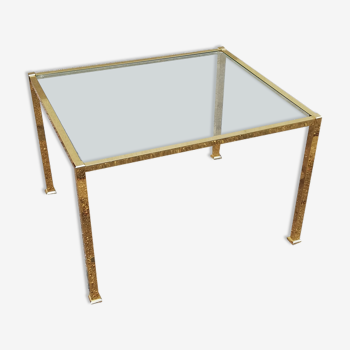 Vintage gold brass coffee table