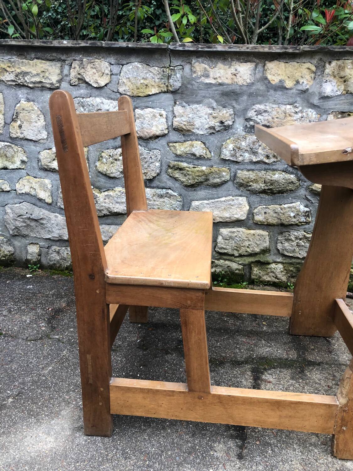 Pupitre vintage d’écolier