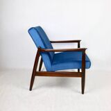 Fauteuil GFM-64 Bleu Océan attribué à Edmund Homa, 1970