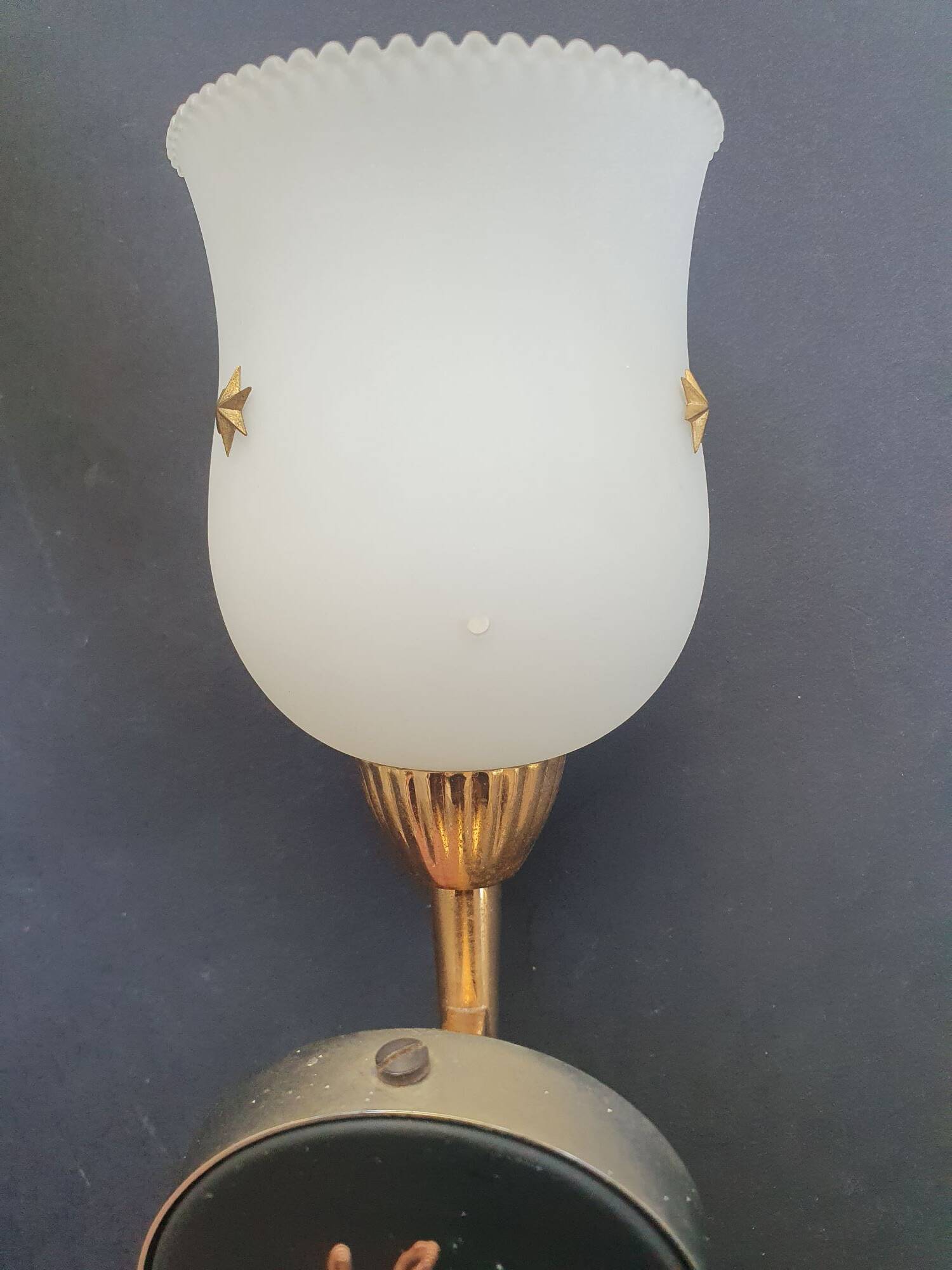 Pair of wall sconces torch style Empire