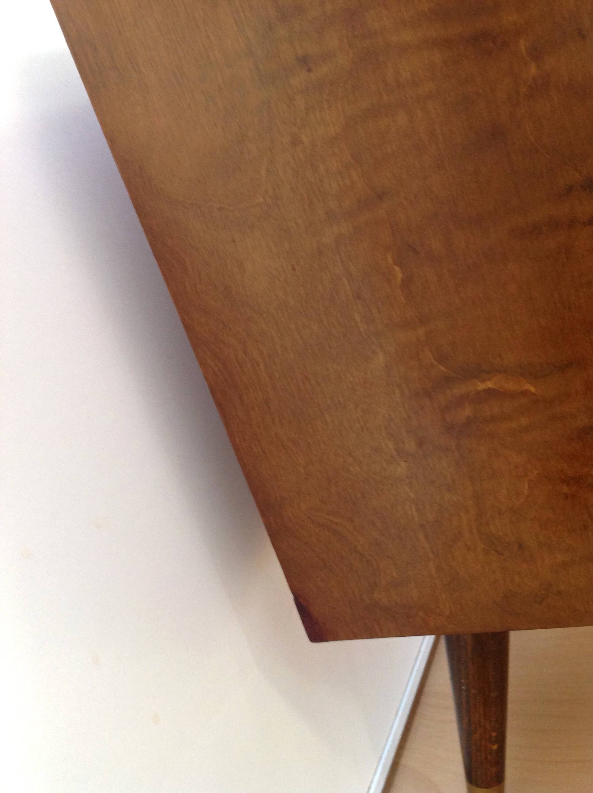 Pair of bedside tables with compass feet / vintage 50s-60s