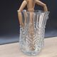 Transparent chiseled vase