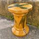 Southern France stool in glazed ceramic