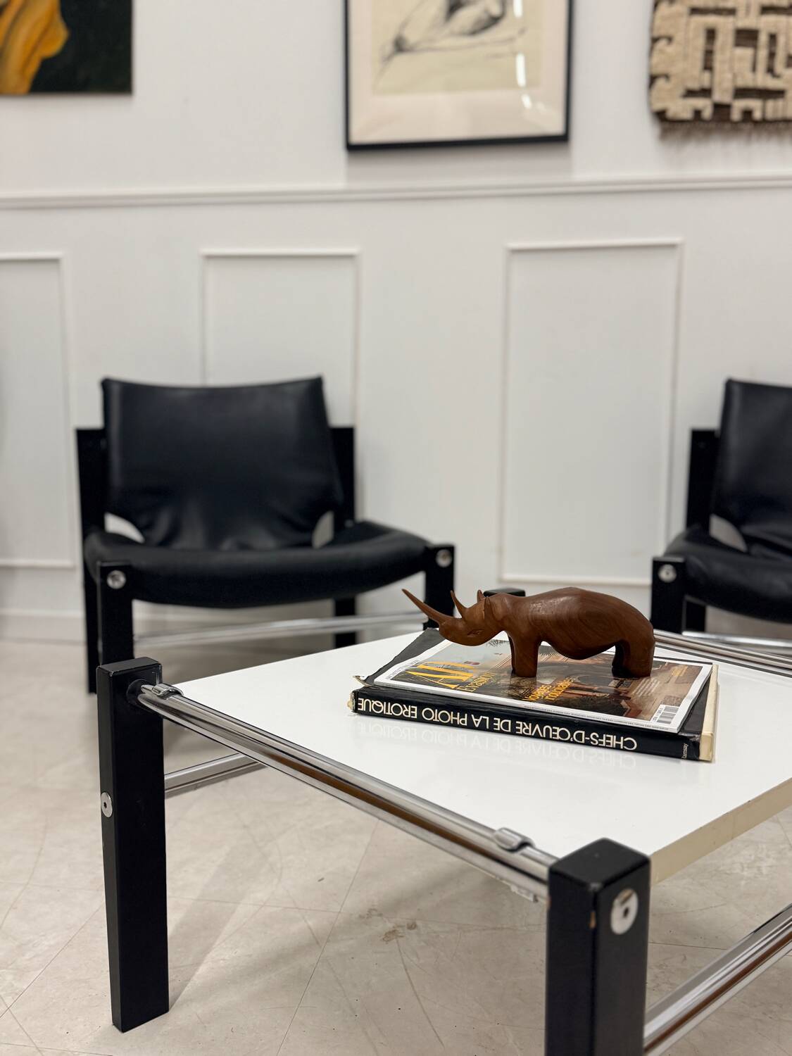 Paire de fauteuils + table ARKANA Maurice Burke