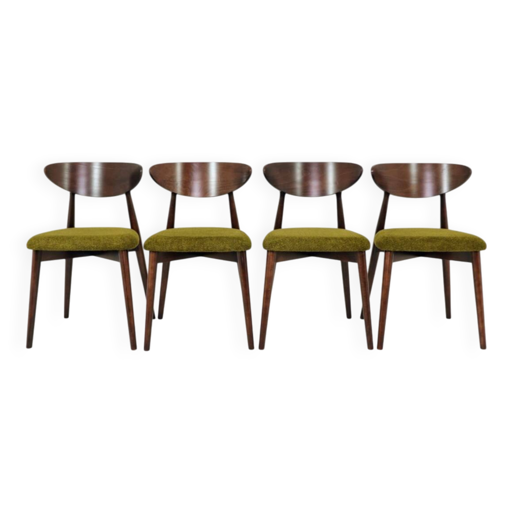 Dining chairs set of 4 wild green curly Scandinavian design