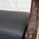 1920-30s, set of 2 armchairs, design after Georges Jacob, carved teak wood.
