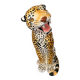 Leopard, Italian sculpture in glazed ceramic.