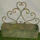 Patinated iron wall planter