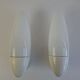 Pair of 1960s Czechoslovak Milk Glass and Bakelite Space Age Wall Sconces