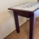 Side table wood & ceramics