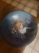 Decorative enamelled copper plate signed Wens