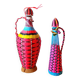 Bouteilles scoubidous des années 60