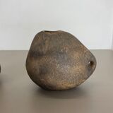 Set of 2 West German Ceramic Studio Vase Object by Helmut Schäffenacker, 1960s