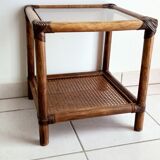 Table d'appoint rotin