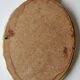 Hollywood Regency style oval Victorian mirror. In antique gold wood. 31 x 21cm