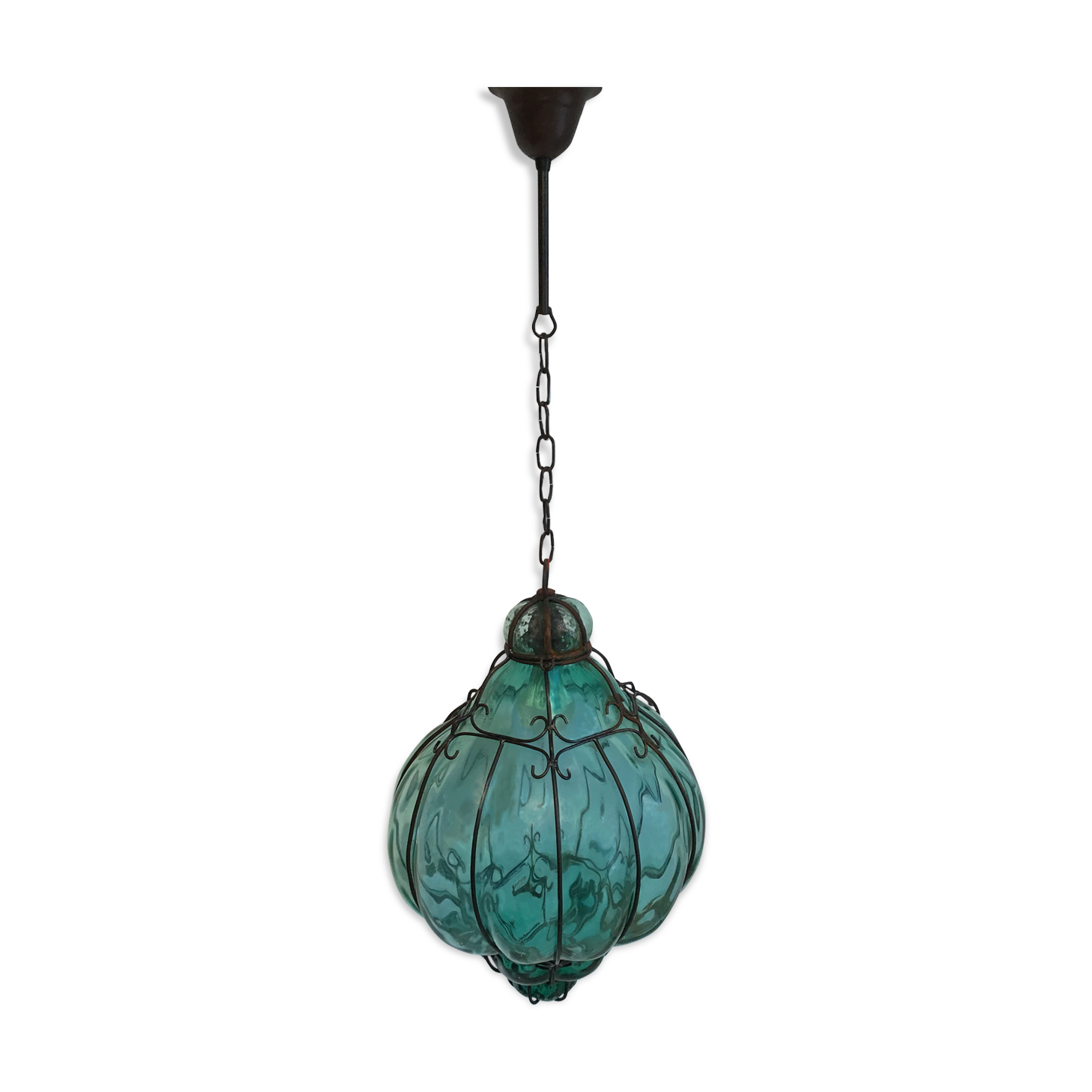 Large Murano blown glass Lantern