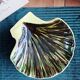 St-Clement shell-shaped butter dish and knife