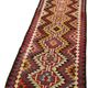 Turkish Handwoven Vintage Herki Kilim 88 cm x 336 cm
