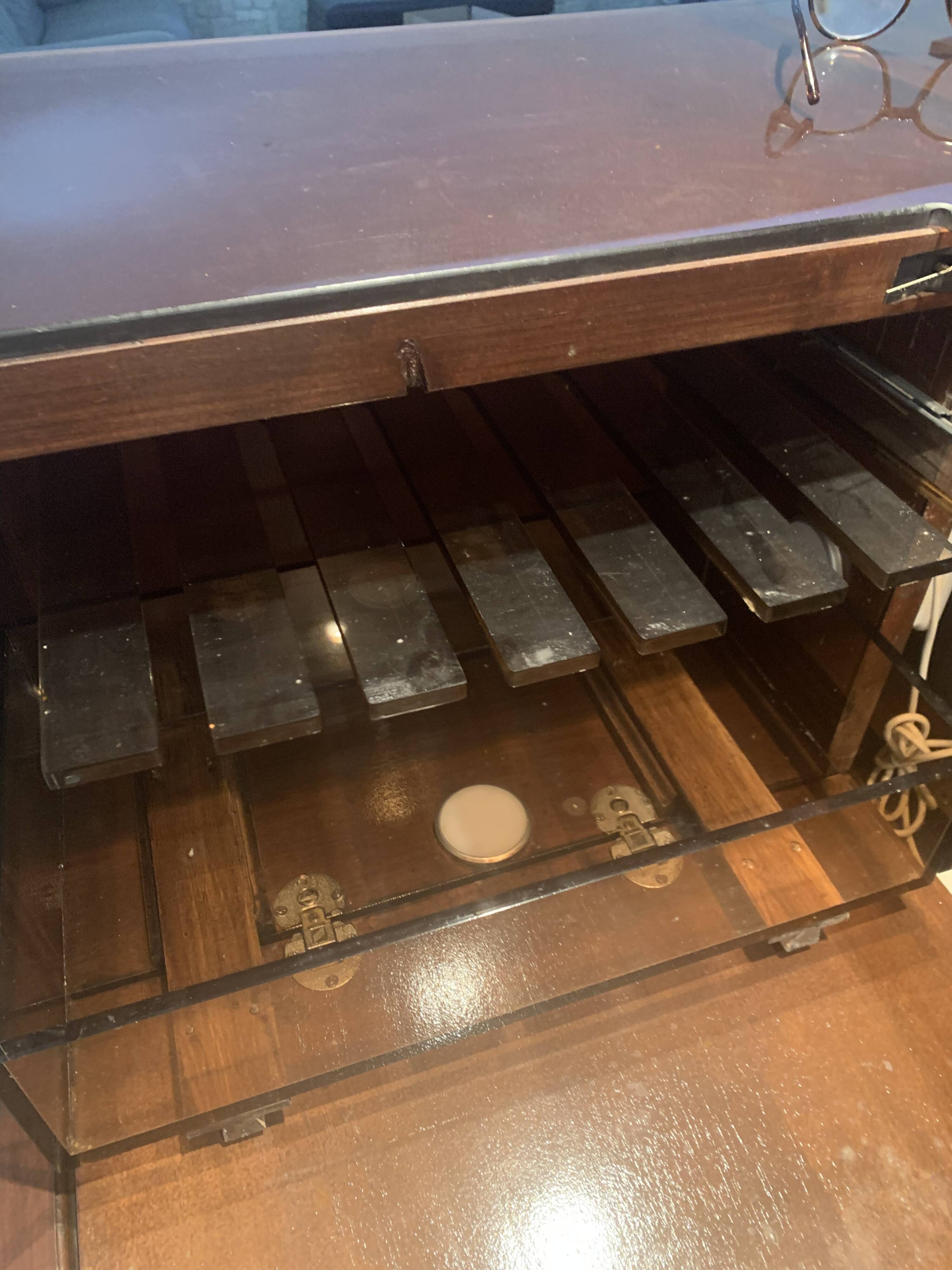 🍸 Vintage corner bar with sink and mini-fridge – unique piece