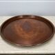 Vintage handcrafted XL round brass tray
