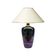 Iridescent ceramic table lamp 1970s vintage italian glazed