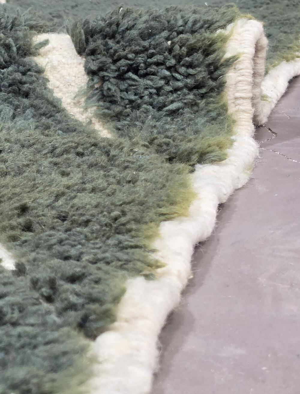 Tapis Vert Marocain - 298 x 205 cm
