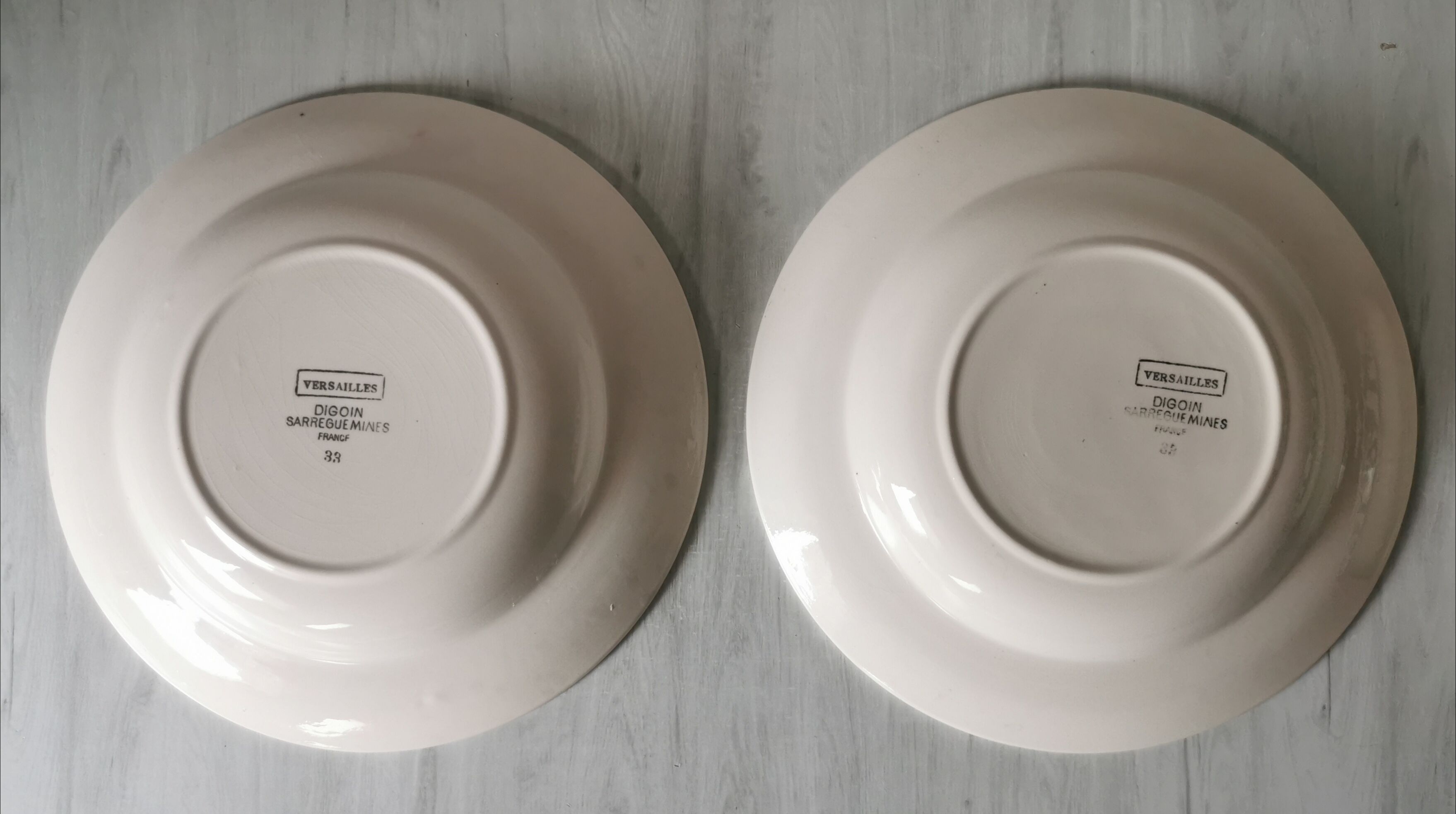Assiettes creuses Versailles