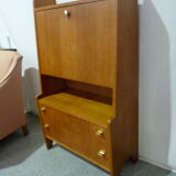 Secretary in light wood of the 1960s