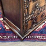 1950s English oak chest of drawers