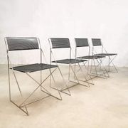 Chaises de salle à manger empilables vintage