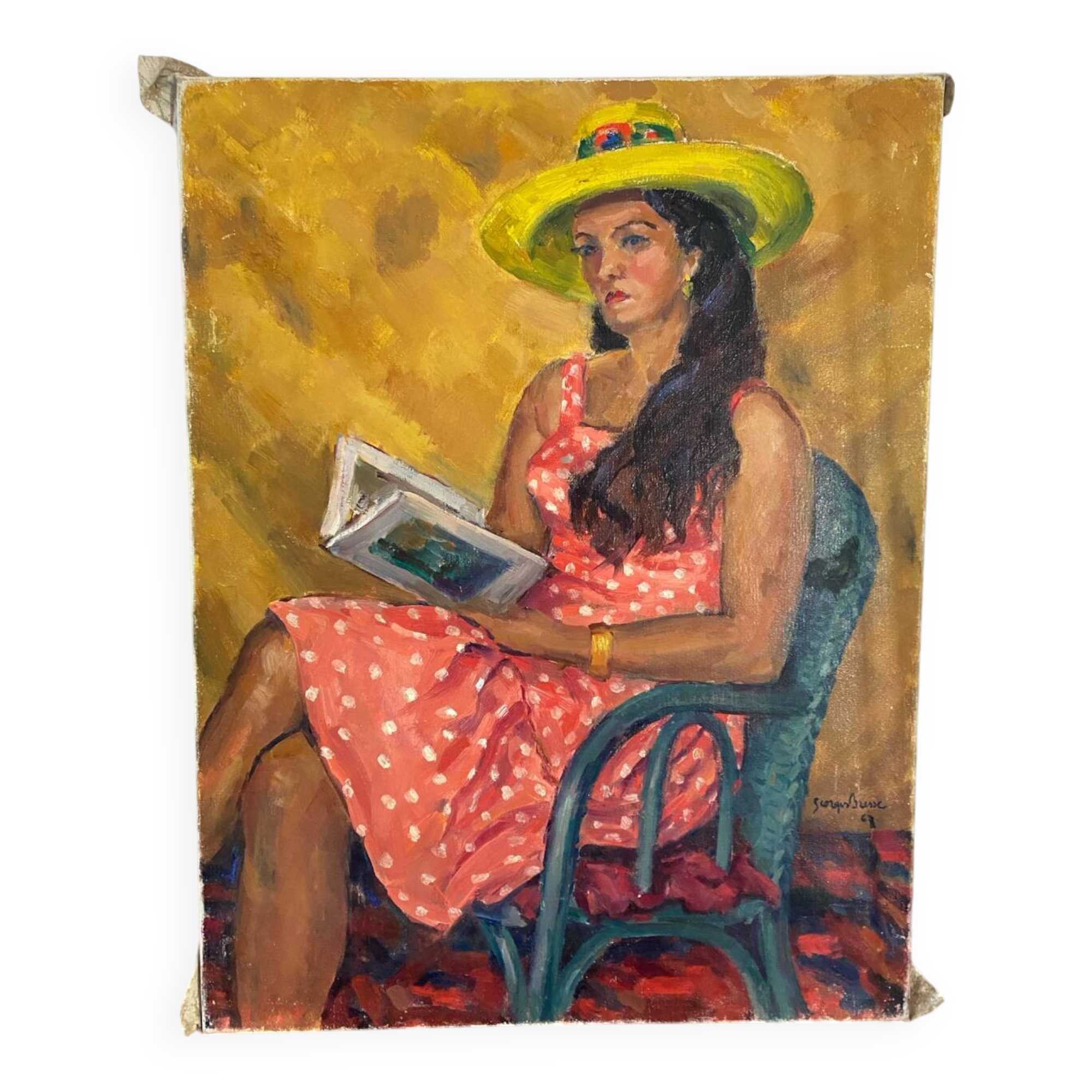 Portrait of a woman signed from 1967