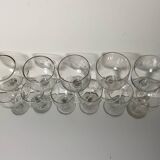 Antique stemmed glasses